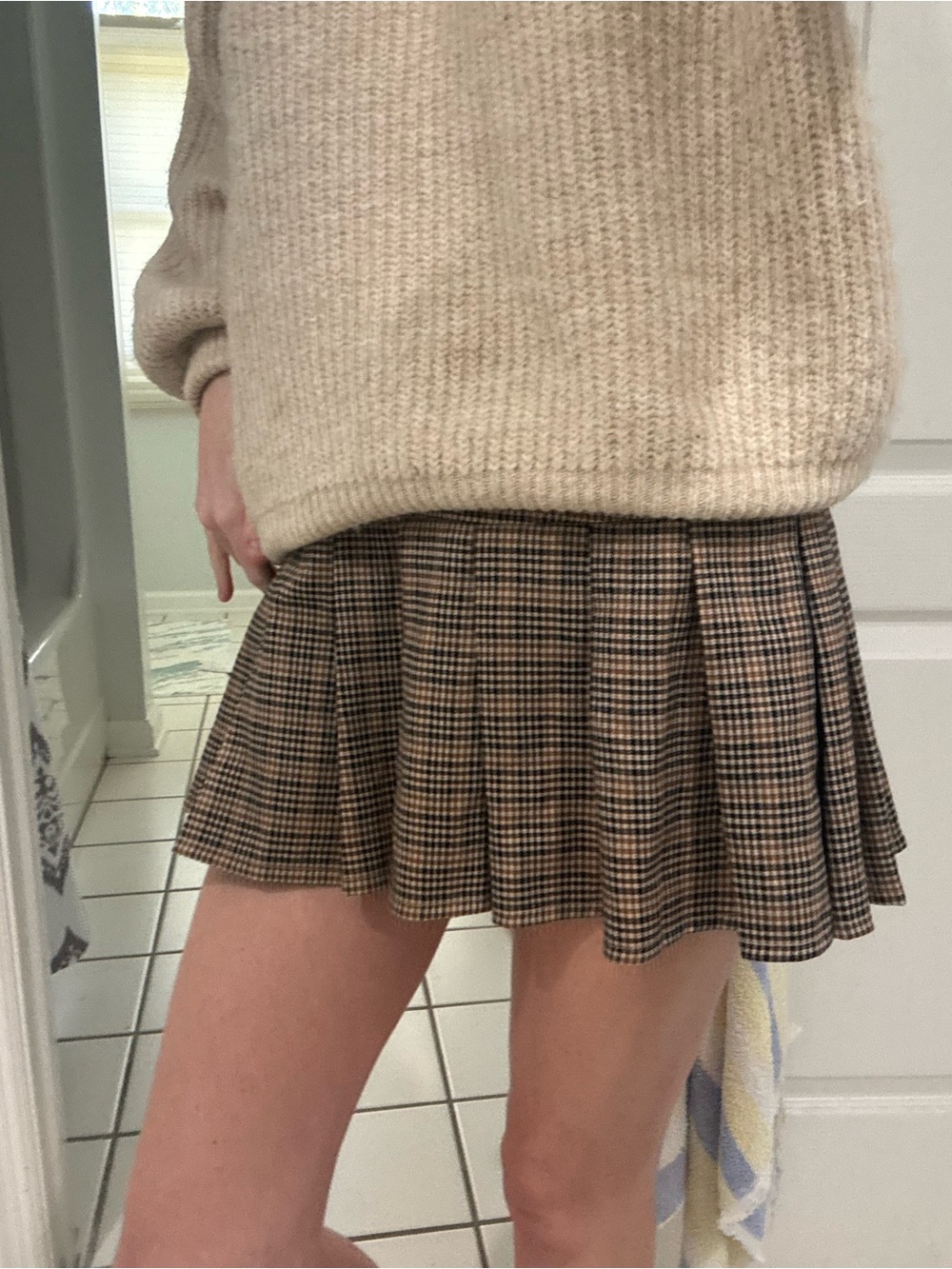 NWOT Motel Rocks Plaid Pleated Mini Skirt - Size XS
